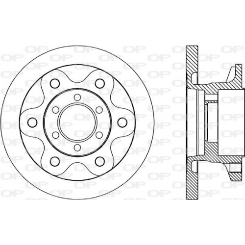 BRAKE DISC OPEN PARTS ADAPTIVE 1pcs 