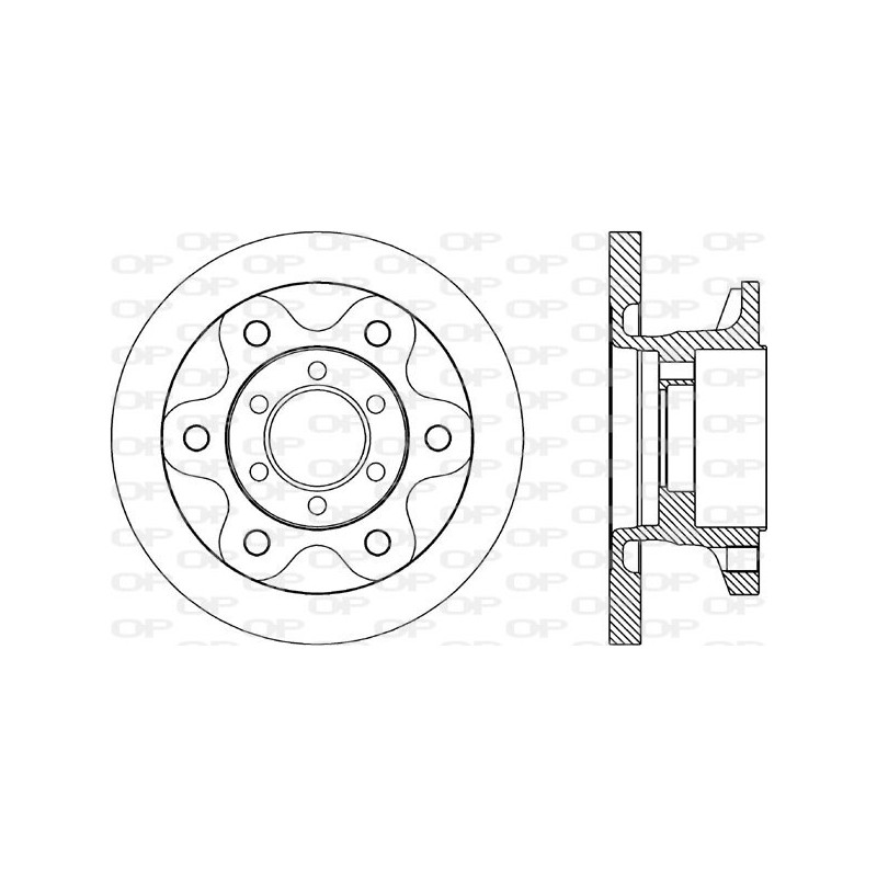 BRAKE DISC OPEN PARTS ADAPTIVE 1pcs 