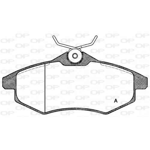 BRAKE PADS OPEN PARTS 1PCS 