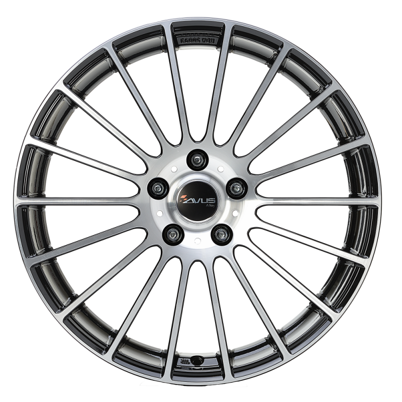 CERCHI IN LEGA AVUS AC-M03 BLACK POLISHED
