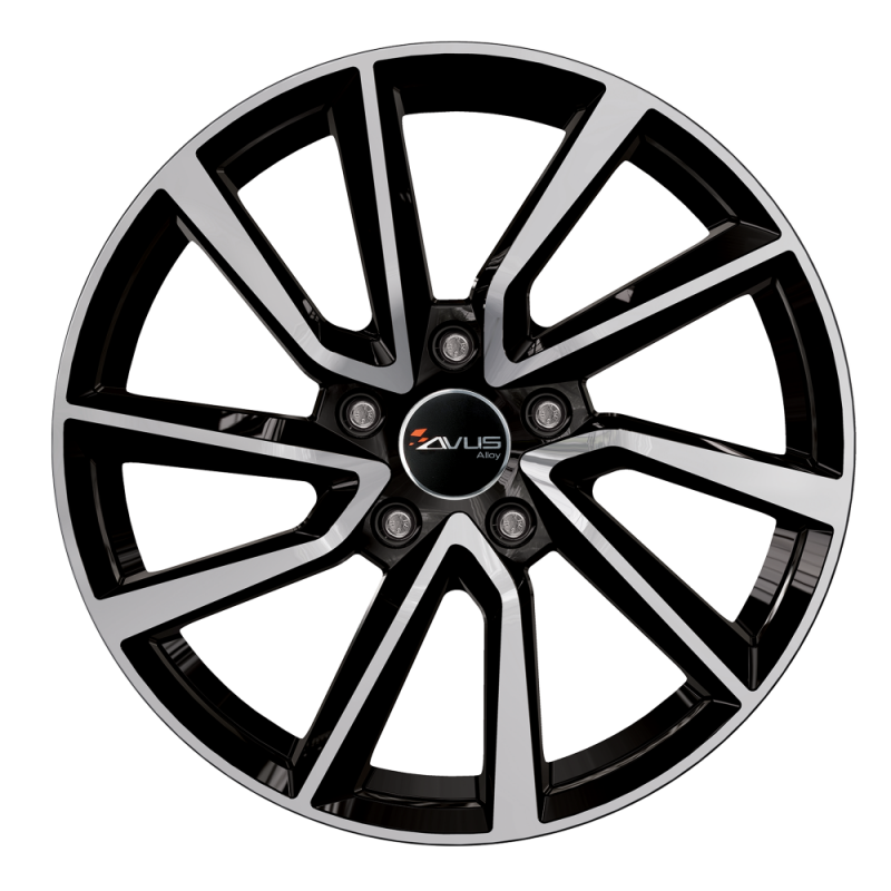 CERCHI IN LEGA AVUS AC-518 BLACK POLISHED